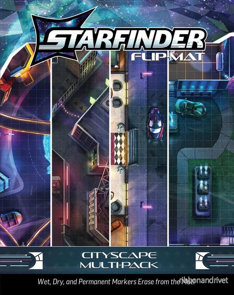 Starfinder Flip-Mat: Cityscape Multi-Pack
