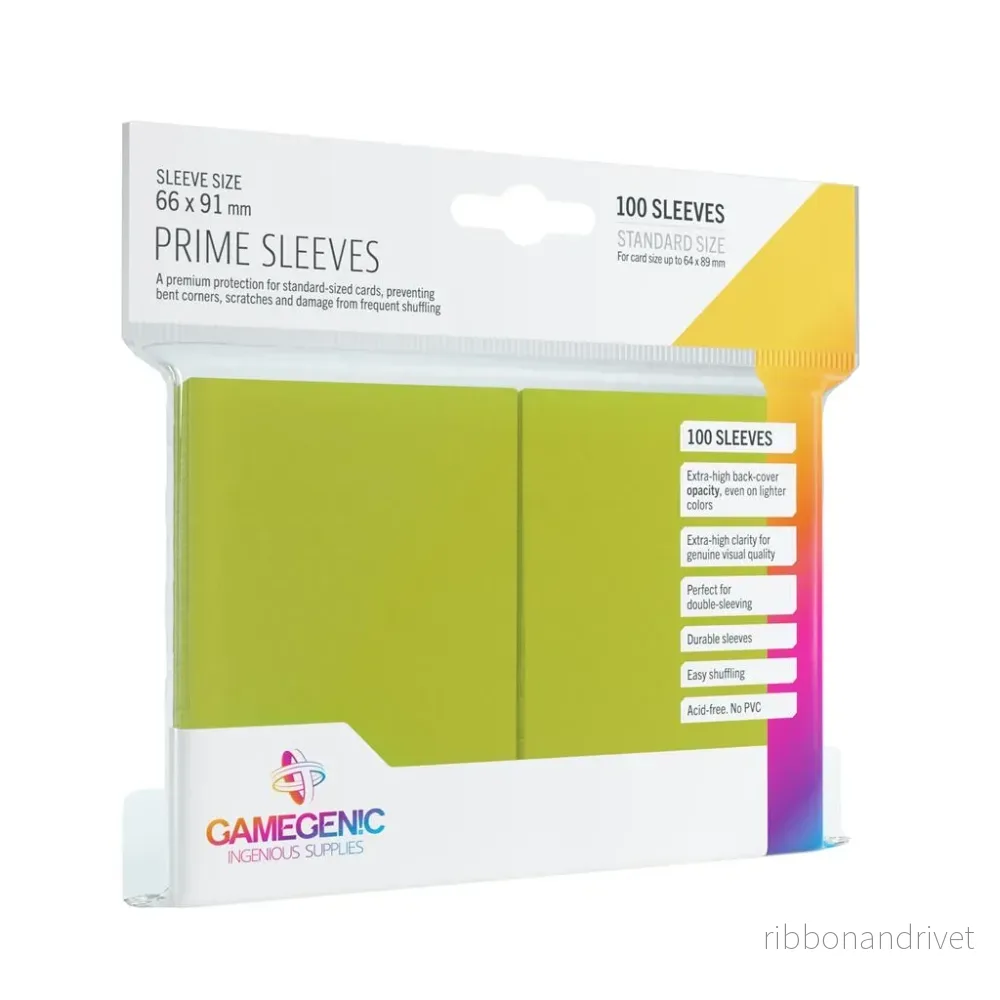 Gamegenic – Prime Sleeves Lime (100 Sleeves) Gamegenic – Prime Sleeves Lime (100 Sleeves)