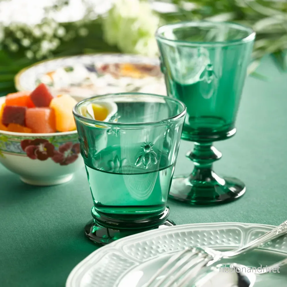 Dricksglas i set med 4 olika färger, 250ml- La Rochère " Abeille " - Bild 2