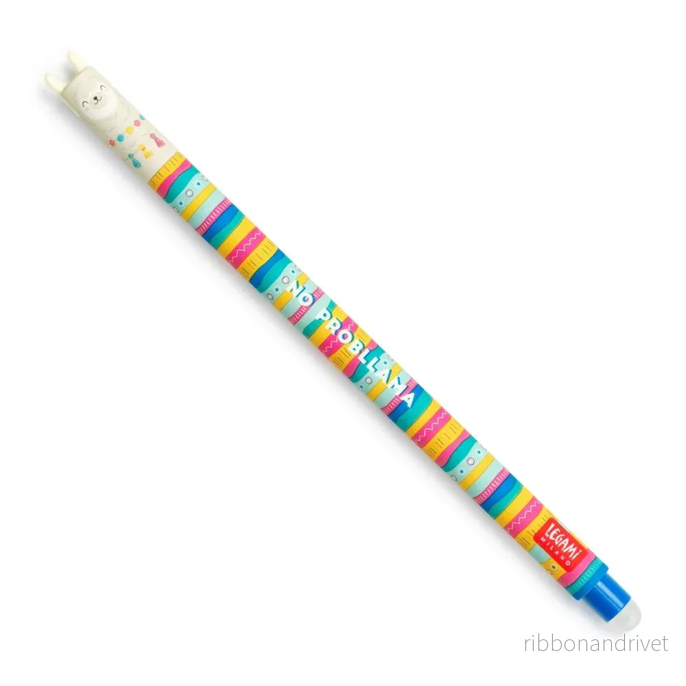 Legami raderbar gelpenna – Llama (Blått bläck)