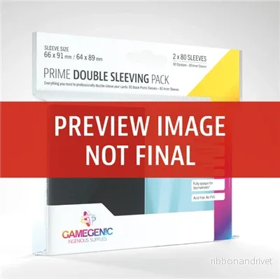 Gamegenic Matte Double Sleeving Pack Clear/Black (2×100 Sleeves) Gamegenic Matte Double Sleeving Pack Clear/Black (2×100 Sleeves)