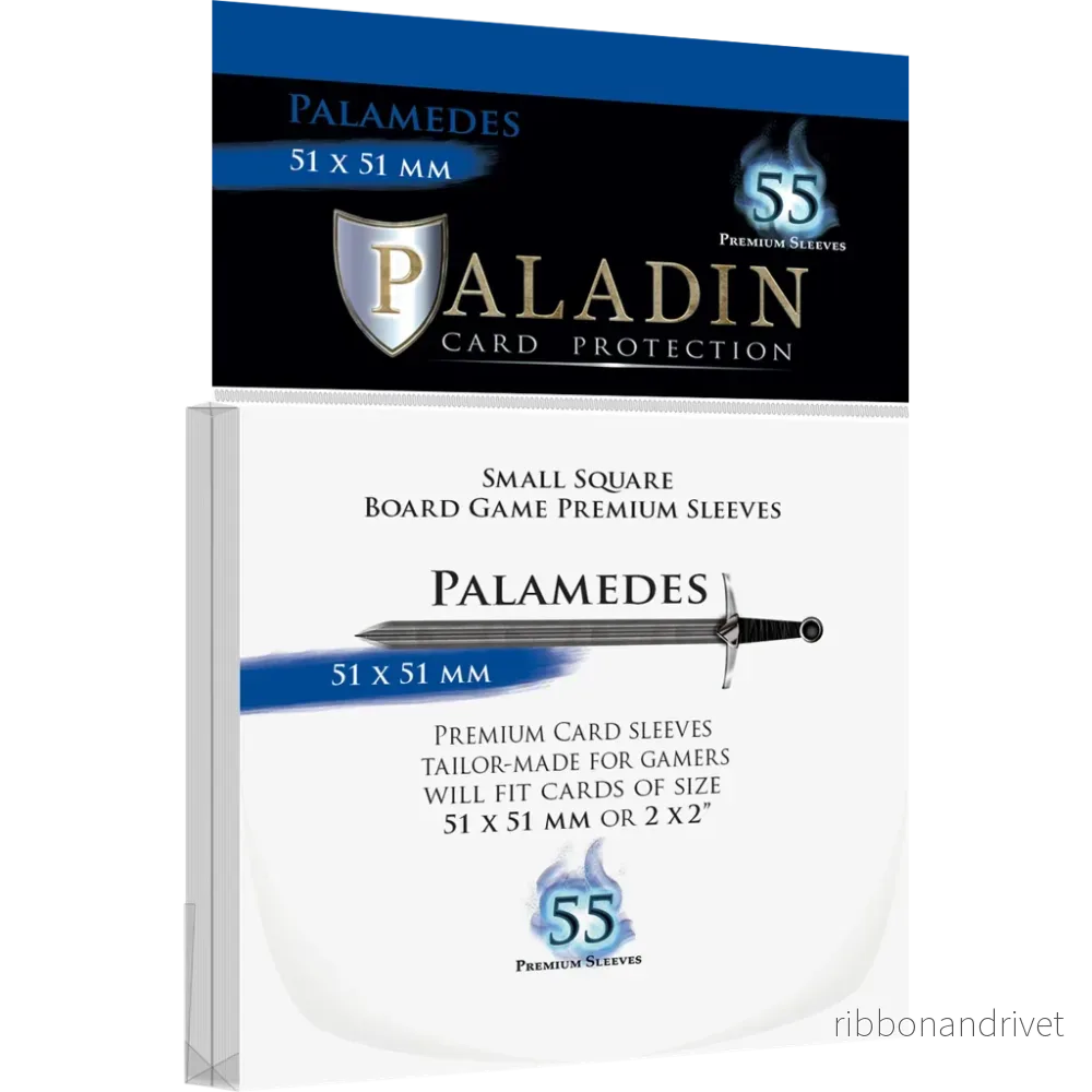 Paladin Sleeves – Palamedes Premium Small Square 51x51mm (55 Sleeves) Paladin Sleeves – Palamedes Premium Small Square 51x51mm (55 Sleeves)