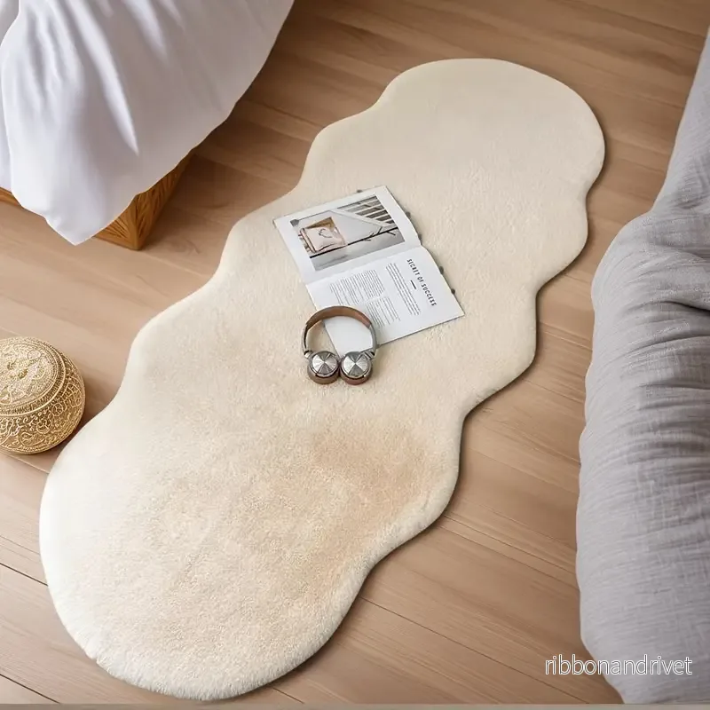 Skön Mjuk Matta 120×60 cm – Maskintvättbar, Halkfri & Lättröjd Golvmatta för Sovrum & Hall - Bild 2