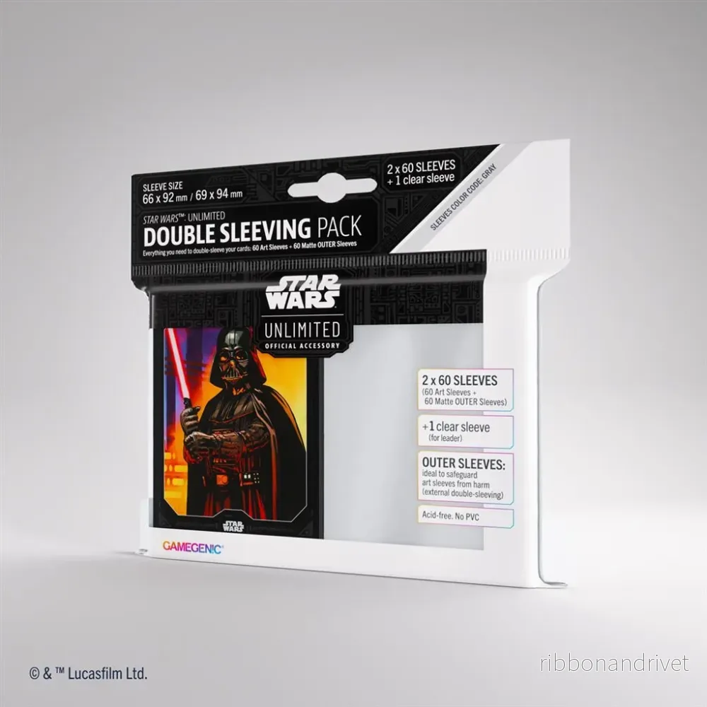 Gamegenic – Star Wars: Unlimited Art Sleeves Double Sleeving Pack – Darth Vader Gamegenic – Star Wars: Unlimited Art Sleeves Double Sleeving Pack – Darth Vader