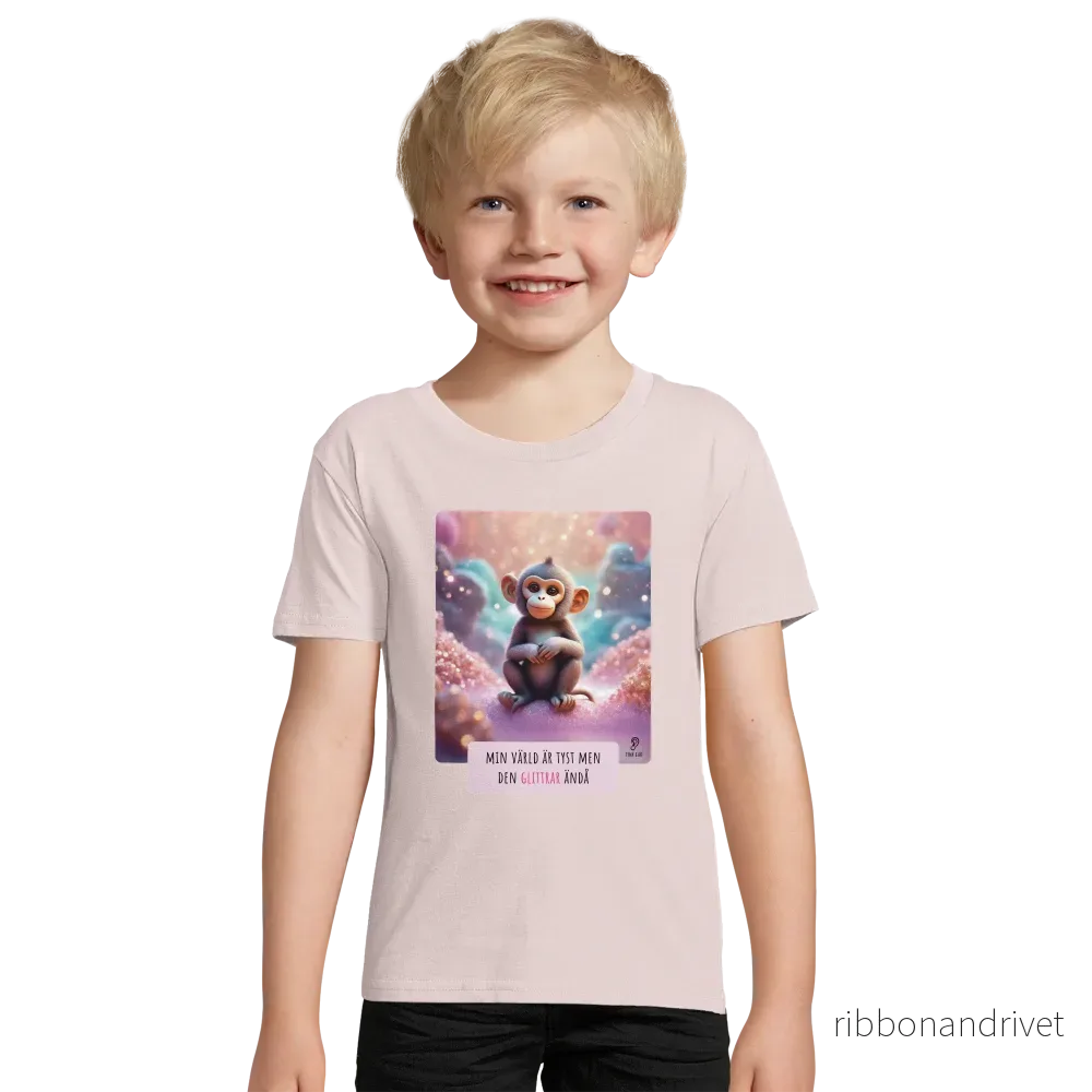 ECO Friendly T-shirt - Min värld är tyst men den glittrar ändå