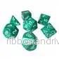 Chessex Marble Polyhedral 7-Tärningsset – Oxi-Copper med vitt Chessex Marble Polyhedral 7-Tärningsset – Oxi-Copper med vitt