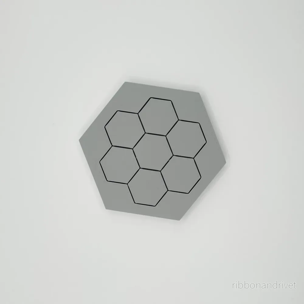 Minimalistiska sexkantiga underlägg för glas och koppar - Bild 3