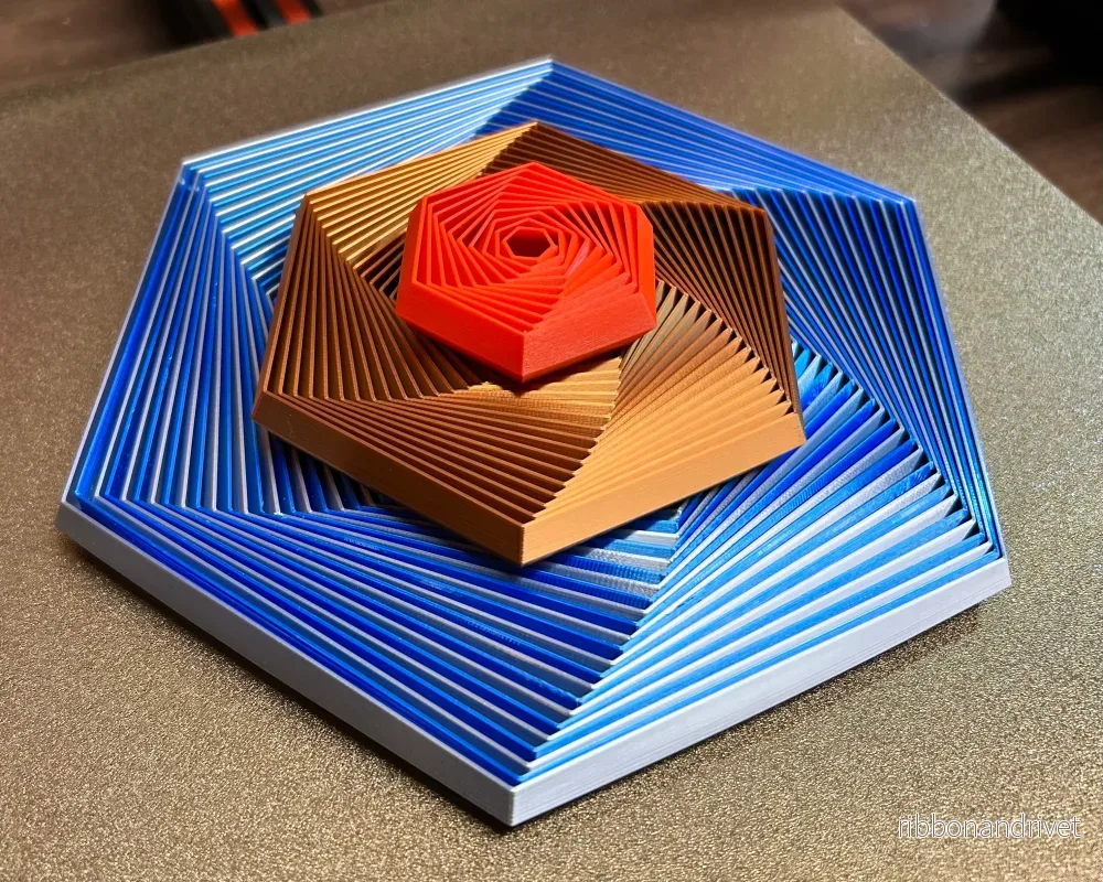 Hexagon Superfidget V2 - 45 Segment PIP Design - Bild 2
