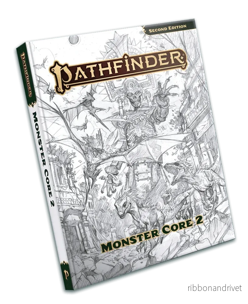 Pathfinder Monster Core 2 Sketch Cover (P2)