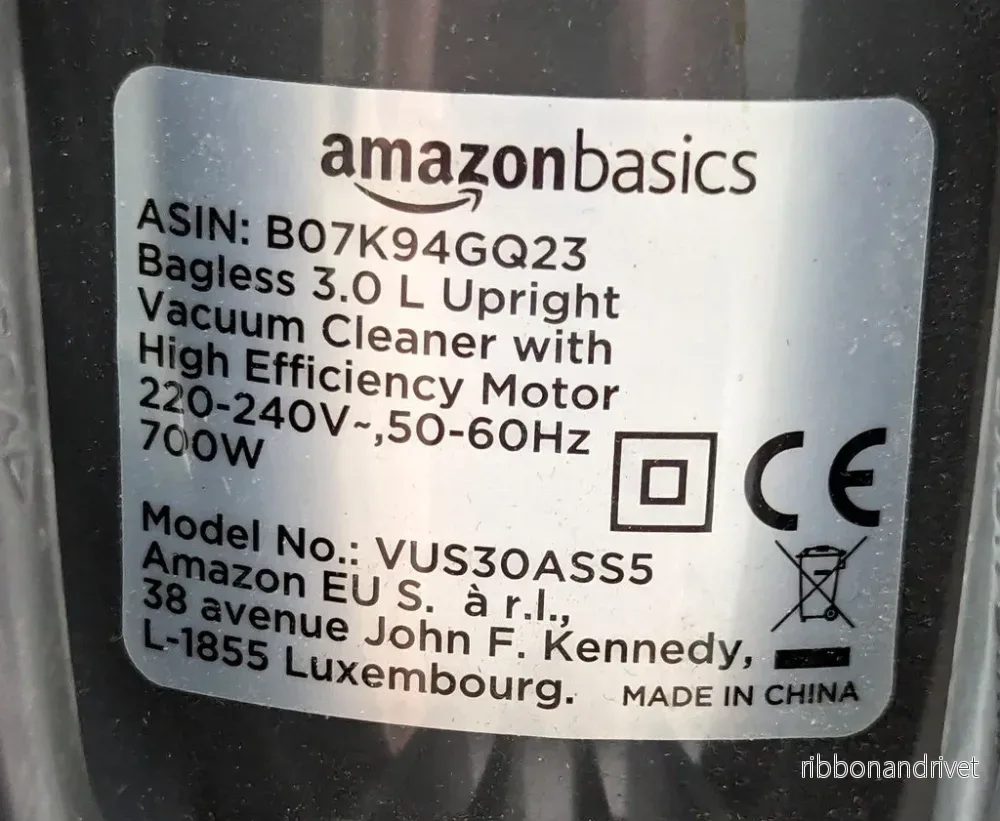 Ersättningsfilter för Amazon Basics dammsugare VUS30ASS5