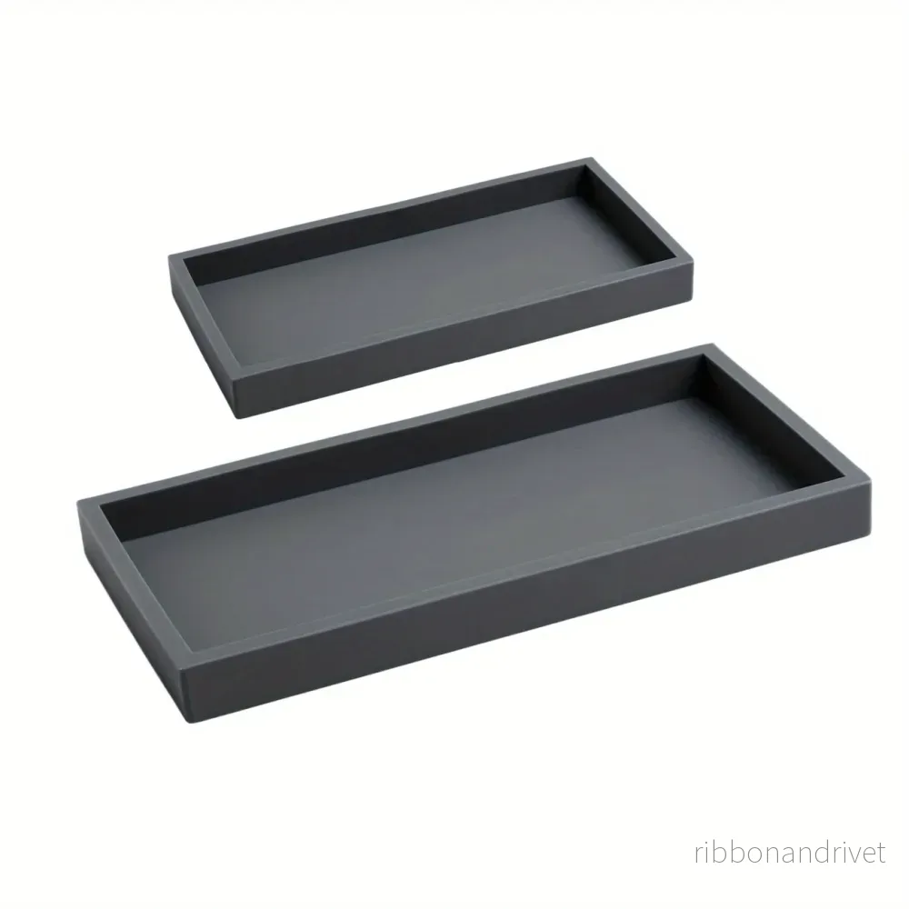 Marmor Silikon förvaringsbrickor i 2-set - Bild 3