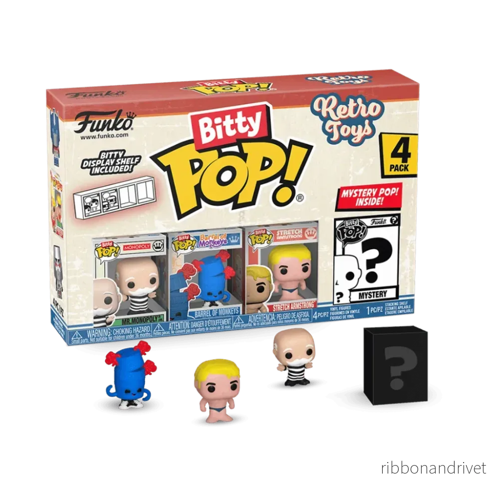 Funko Bitty POP Retro Toys – Mr. Monopoly 4PK Funko Bitty POP Retro Toys – Mr. Monopoly 4PK