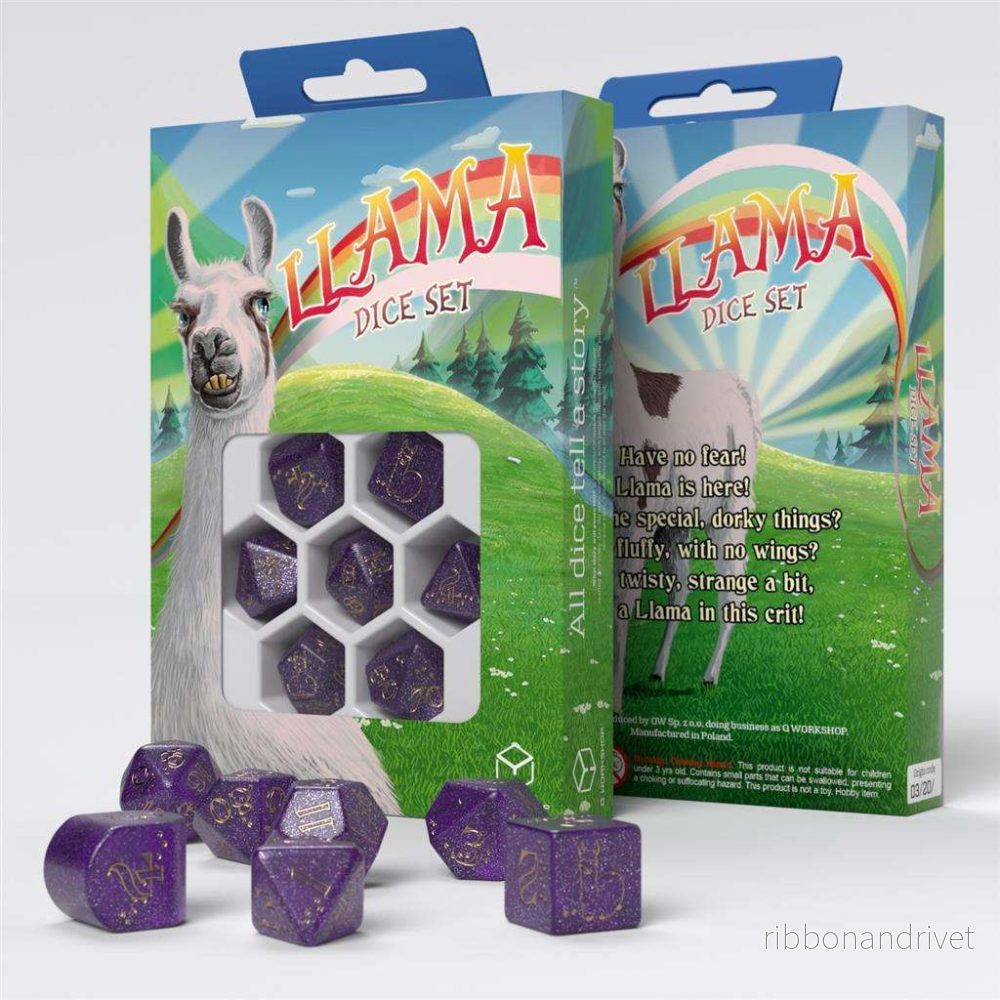 Llama Dice Set: Zippy Llama Dice Set: Zippy