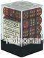Chessex 12mm d6 Dice Blocks (36 Dice) - Glitter Ruby/Gold - Bild 2