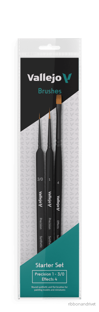 Vallejo - Precision Brush Set - Start Set Round & Flat