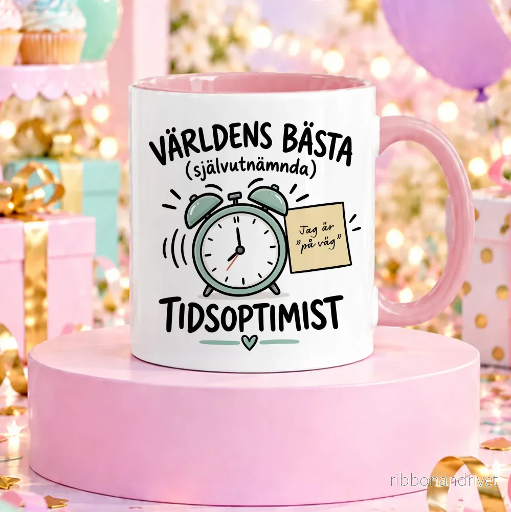 Självutnämnd optimist | Rolig mugg - Bild 2