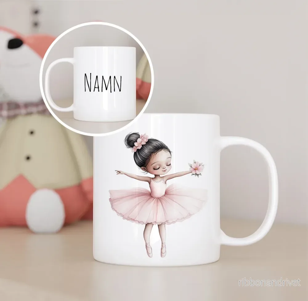 Ballerina | Personlig barnmugg Ballerina | Personlig barnmugg
