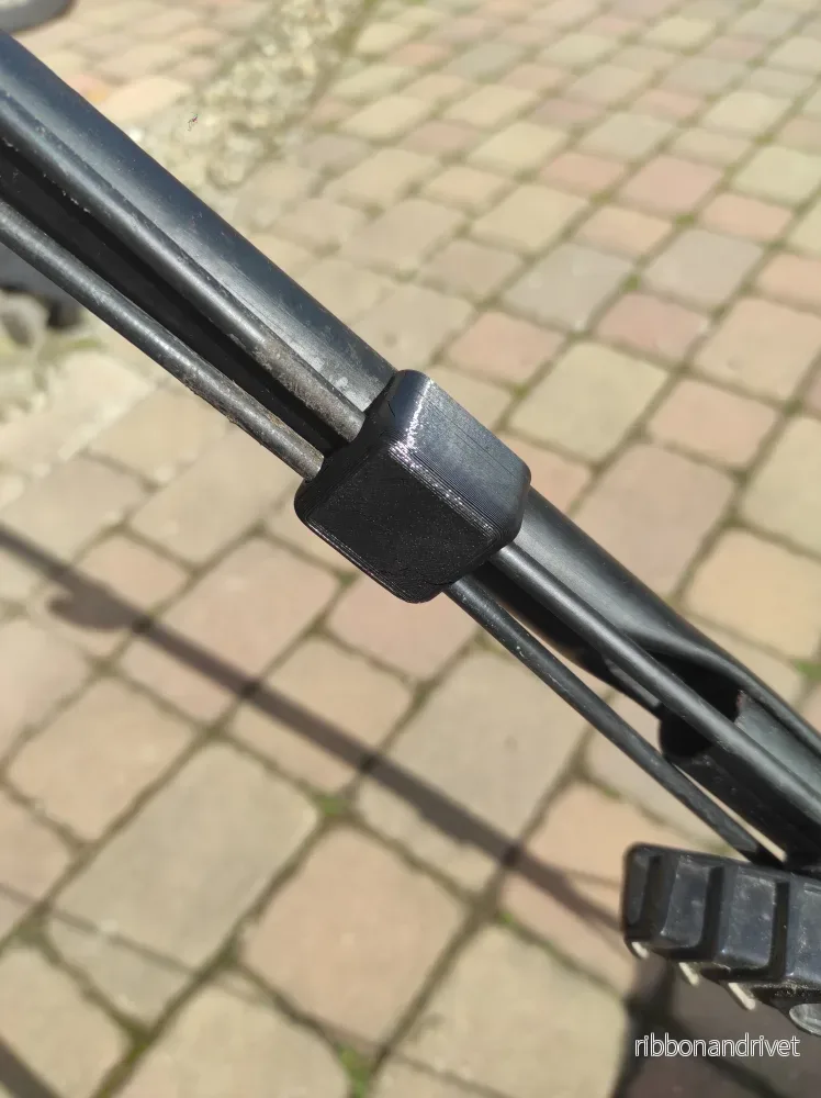 Praktisk kabel- och vajerhållare för 22 mm rör - Bild 2