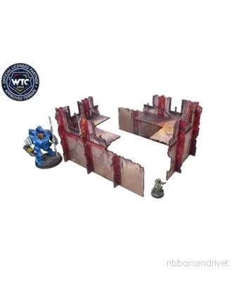 Imperial WTC Walls Low Red (2) Prefabricerade