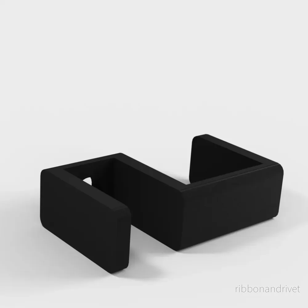 Parametrisk skrivbordskrok med hål för hörlurskabel - Bild 3