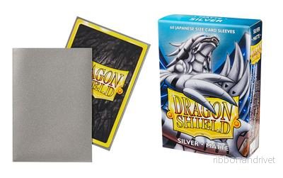 Dragon Shield Small Sleeves - Japansk Matt Silver (60 Hylsor) - Bild 2