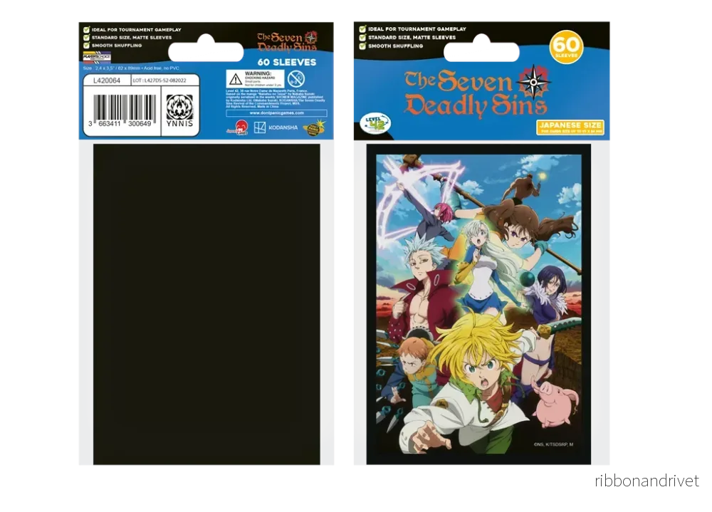Seven Deadly Sins Yu-Gi-Oh Stora Ärmar – Battle Team (60 Ärmar) Seven Deadly Sins Yu-Gi-Oh Stora Ärmar – Battle Team (60 Ärmar)