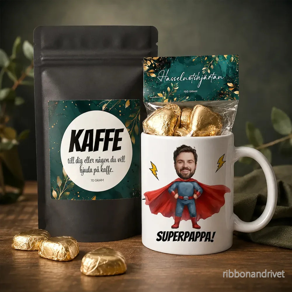 Fars dag presentpaket | Mugg, kaffe & godis Fars dag presentpaket | Mugg, kaffe & godis