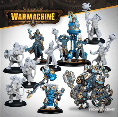 Cygnar Storm Forge Command Cadre – Warmahcine Figurer