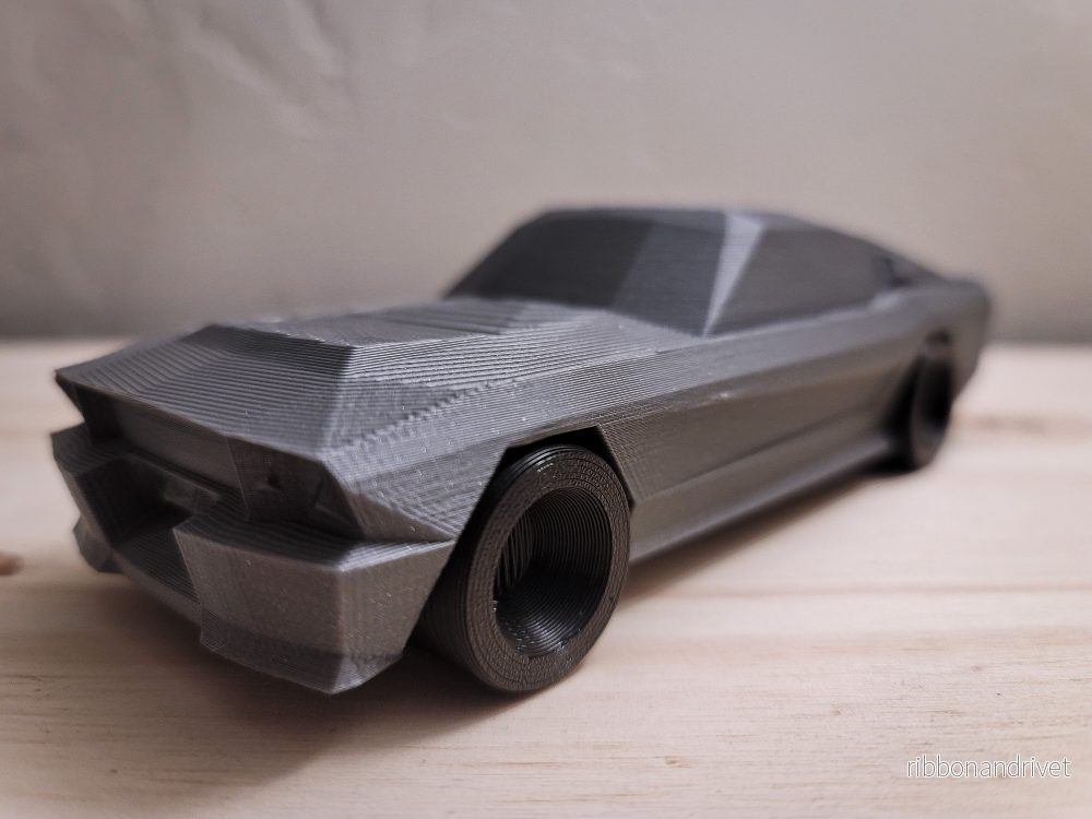Låg poly 1967 Ford Mustang Shelby GT500-modell