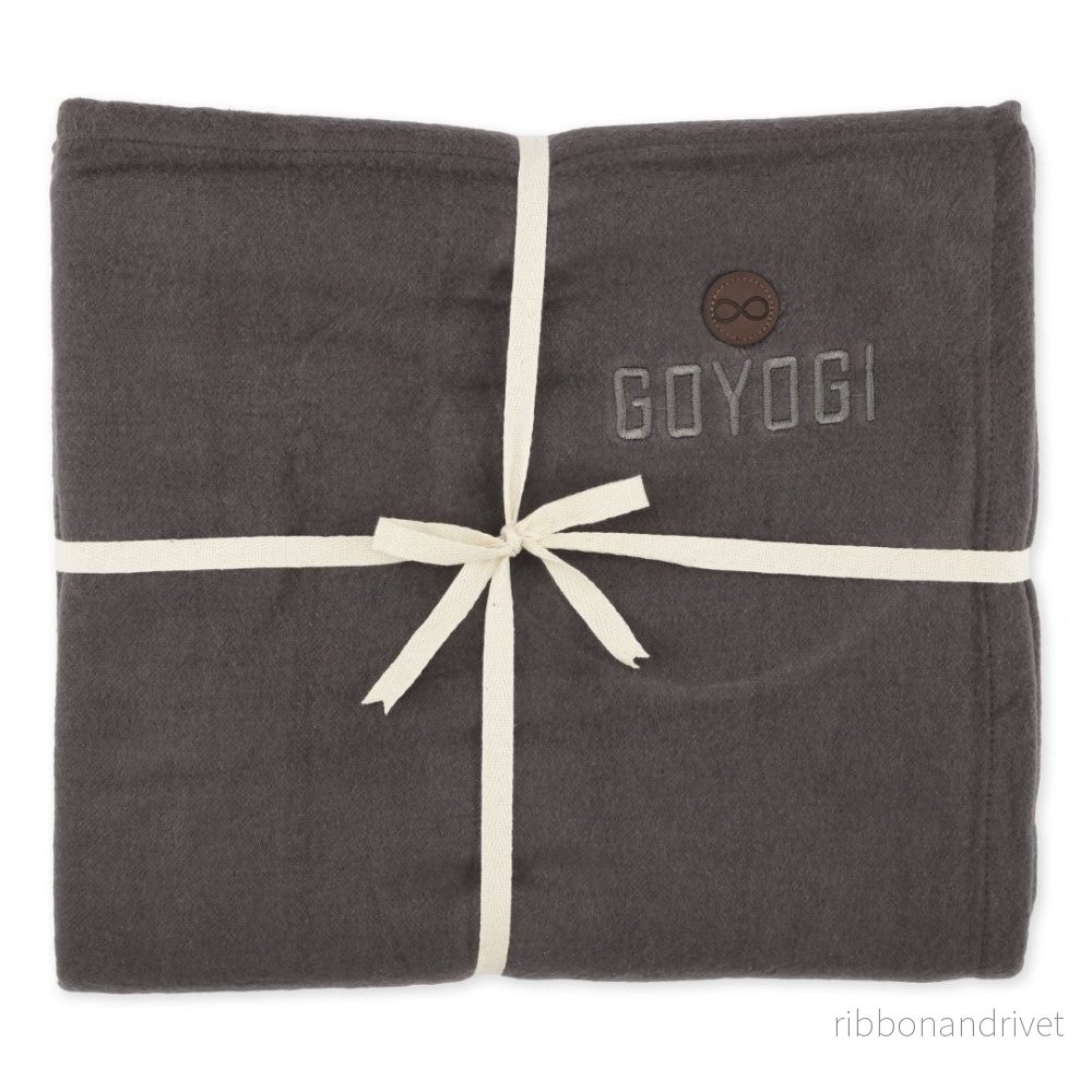 Calm Organic Cotton Yoga Blanket – Dark Grey Calm Organic Cotton Yoga Blanket – Dark Grey