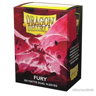 Dragon Shield Dual Matte Sleeves – Fury ’Alaric, Crimson King’ (100 Sleeves)