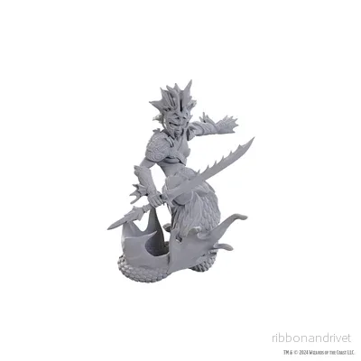 D&D Nolzur's Marvelous Miniatures: Merfolk Scout - Detaljerad Spelminiatur