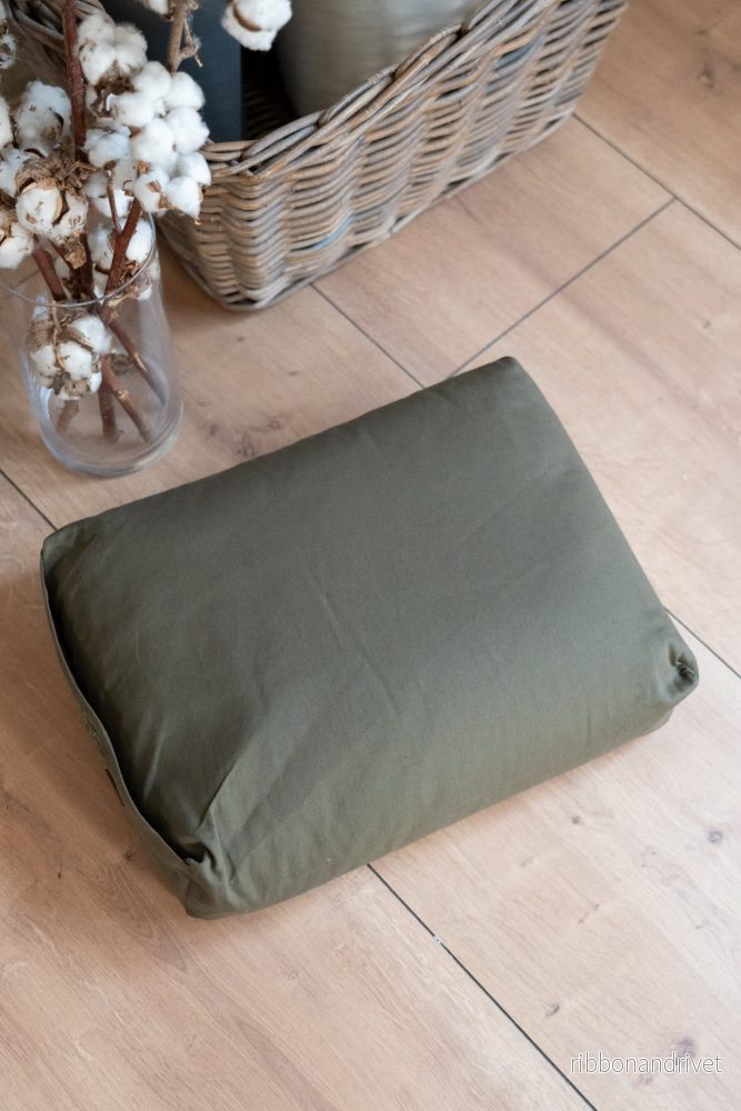 Calm Rektangulær Yoga Bolster - Dark Olive - Bild 3