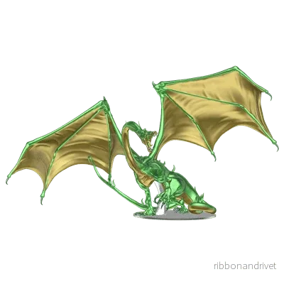 D&D Icons of the Realms: Adult Emerald Dragon Premium Figur - Bild 2
