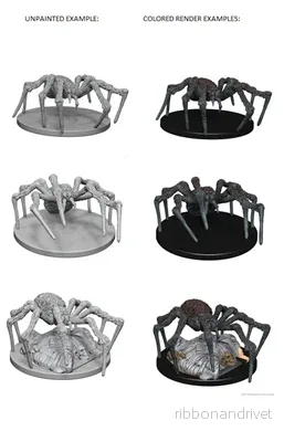 D&D Nolzur’s Marvelous Miniatures: Spiders – Fantastiska Spindlar för DnD Spel D&D Nolzur’s Marvelous Miniatures: Spiders – Fantastiska Spindlar för DnD Spel