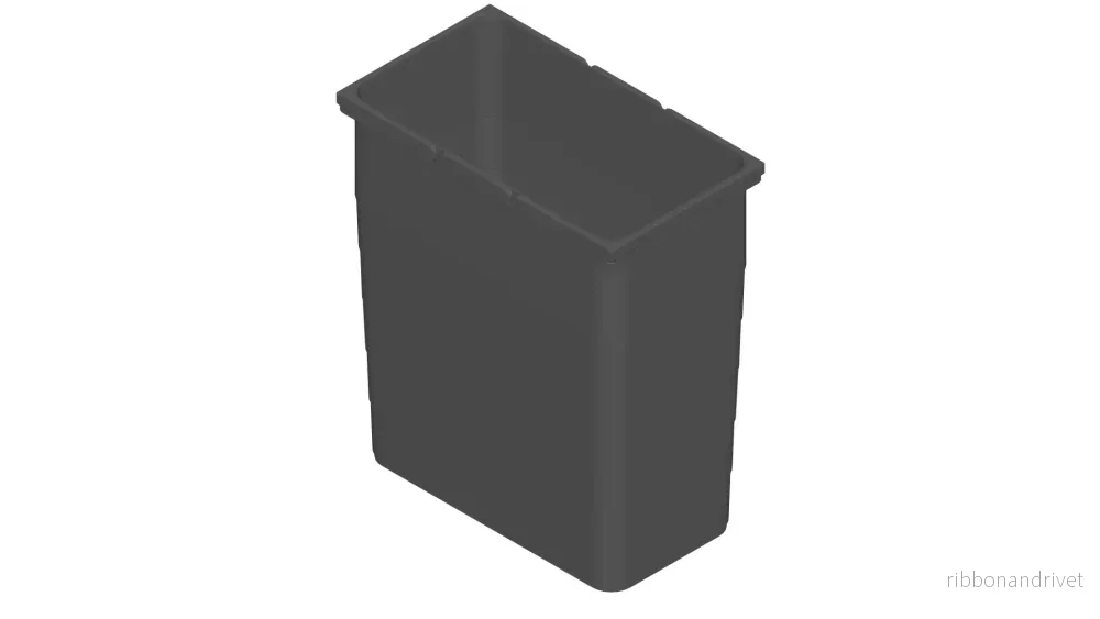 Ninka-avfallshink 35L grå - Bild 2
