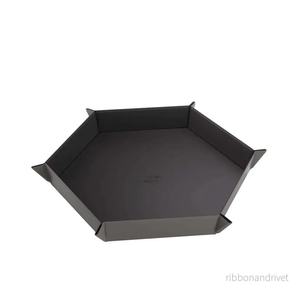 Gamegenic Magnetisk Tärningsbricka Hexagonal Svart/Grå