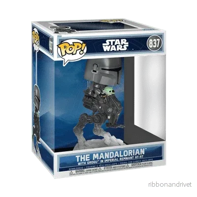 Funko POP Rides DLX: The Mandalorian med Grogu i Imperial Remnant AT-RT