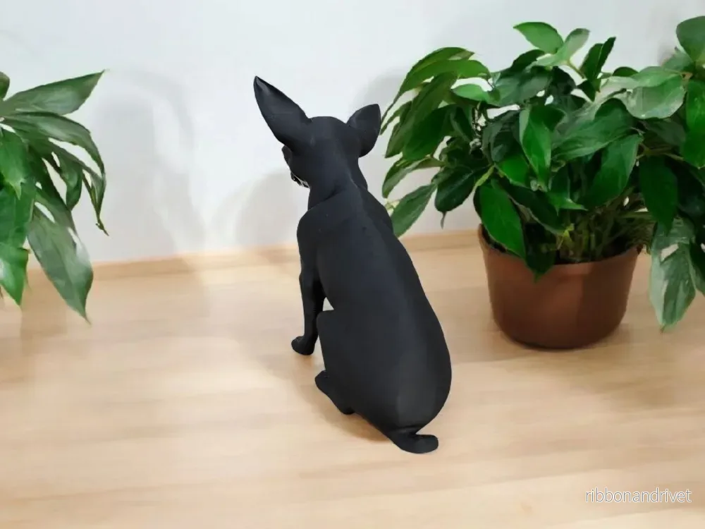 Minimalistisk Chihuahua-skulptur till heminredningen - Bild 3