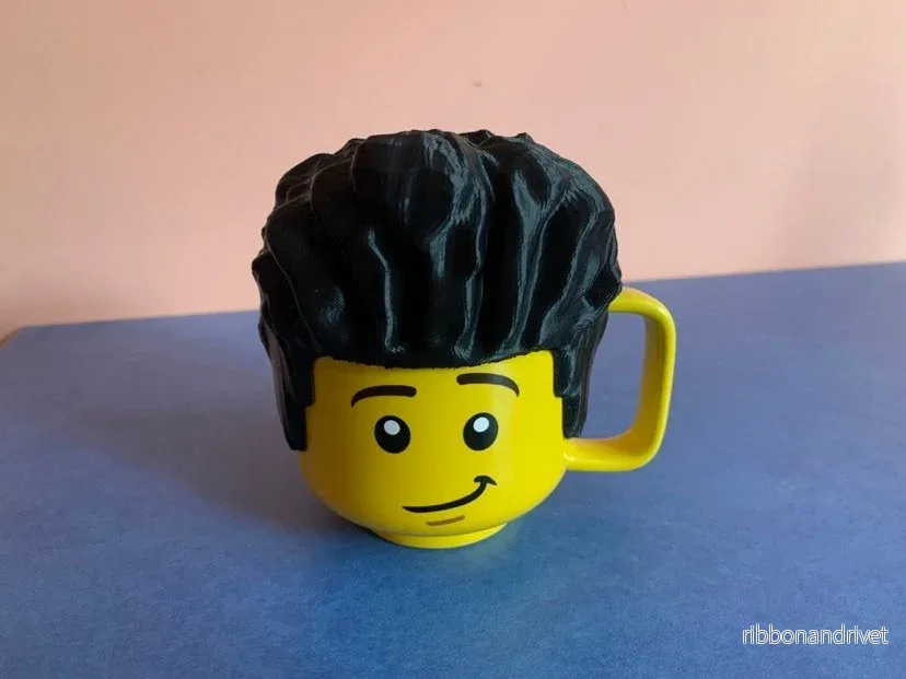 LEGO Minifigur Hår till Kaffekopp LEGO Minifigur Hår till Kaffekopp