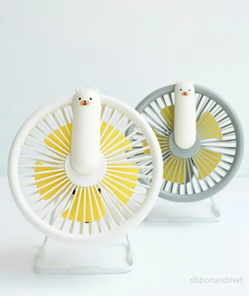 Little Bear Fläkt & Nattlampa – Vit – svalka och mys i ett - Bild 3