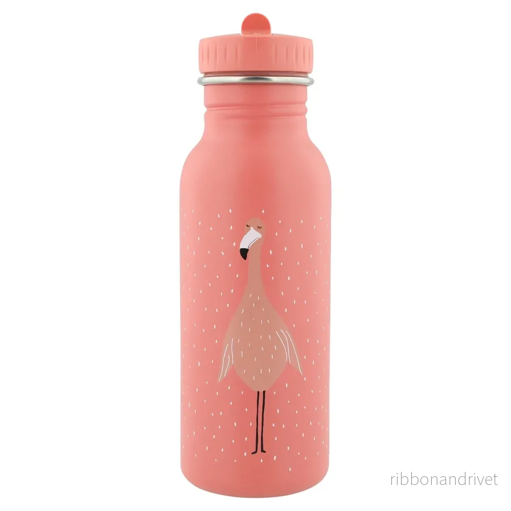 Vattenflaska i rostfritt stål 500 ml – Mrs Flamingo