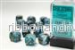 Chessex 16mm d6 med pips Dice Blocks (12 Dice) - Phantom Teal med guld - Bild 2