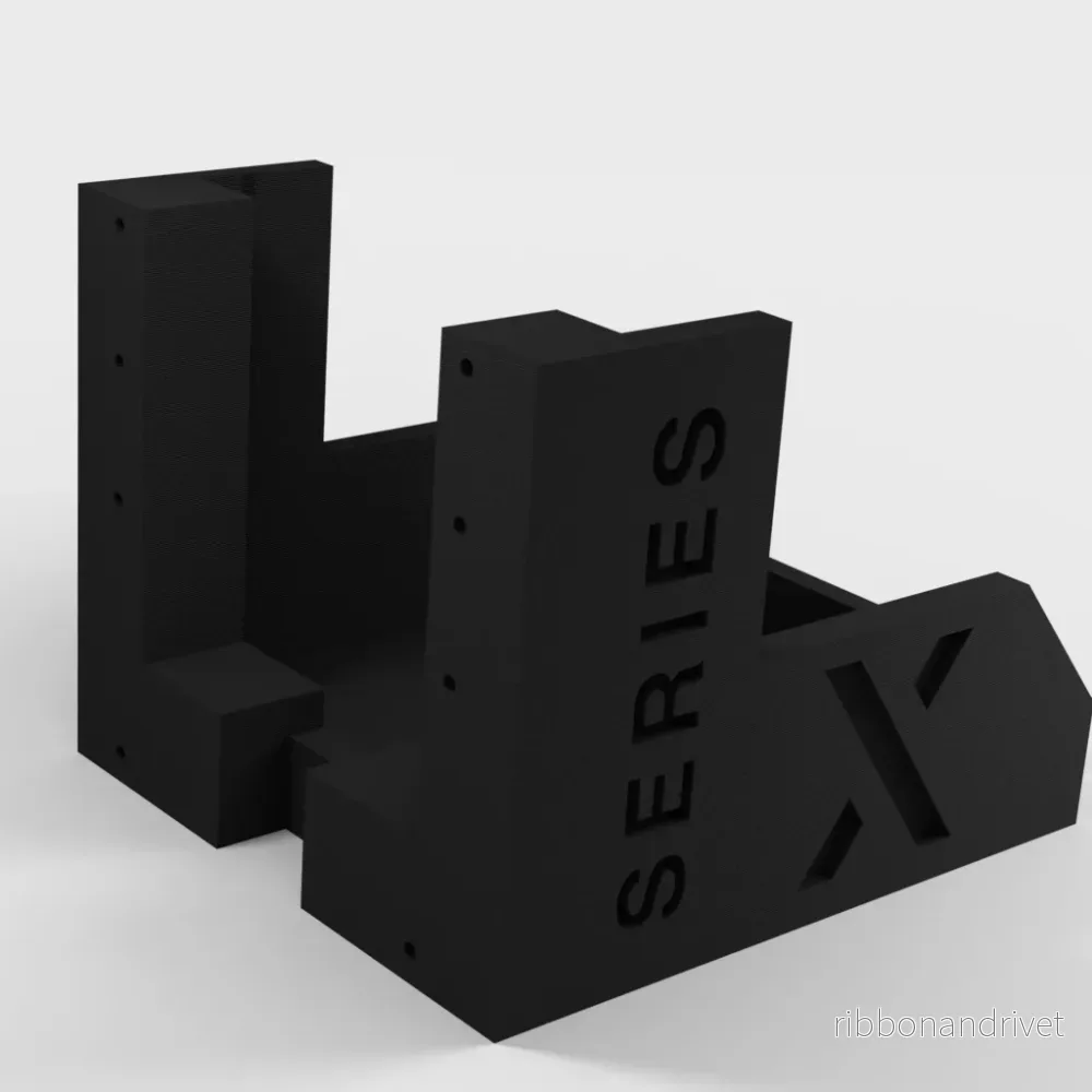 Väggfäste för Xbox Series X med optimerad kabelhantering Väggfäste för Xbox Series X med optimerad kabelhantering