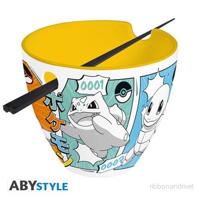 POKEMON – Ramen Skål med ätpinnar – ”Starters Manga” POKEMON – Ramen Skål med ätpinnar – ”Starters Manga”