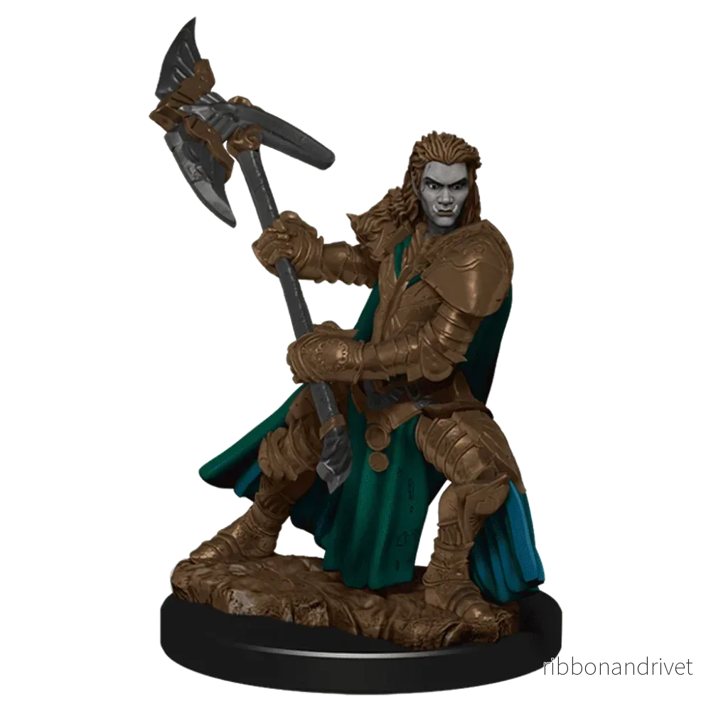 D&D Icons of the Realms: Premium Målad Figur – Halv-Ork Krigare Kvinna D&D Icons of the Realms: Premium Målad Figur – Halv-Ork Krigare Kvinna