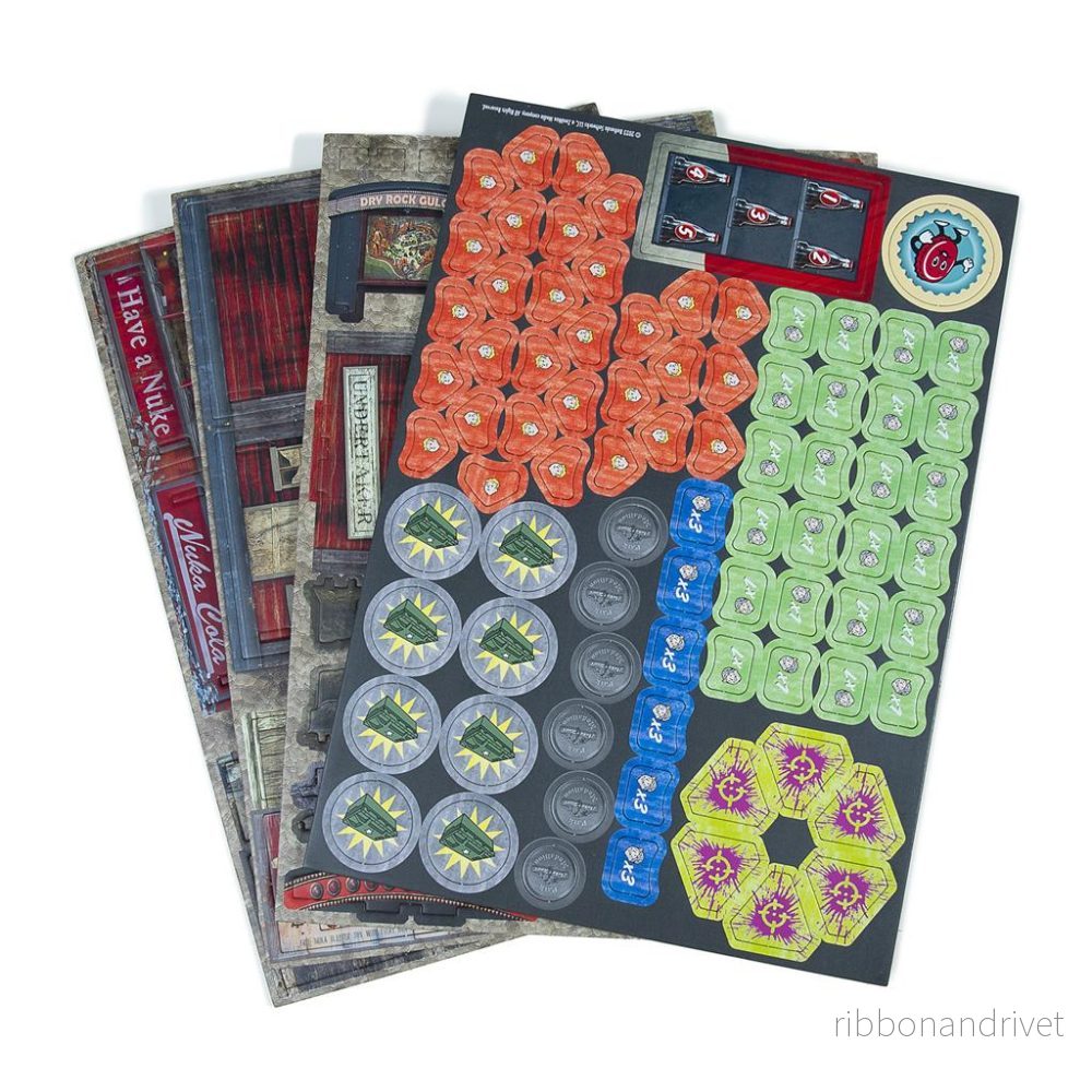 Fallout Factions: Tokens och Terrängpaket 1 Fallout Factions: Tokens och Terrängpaket 1