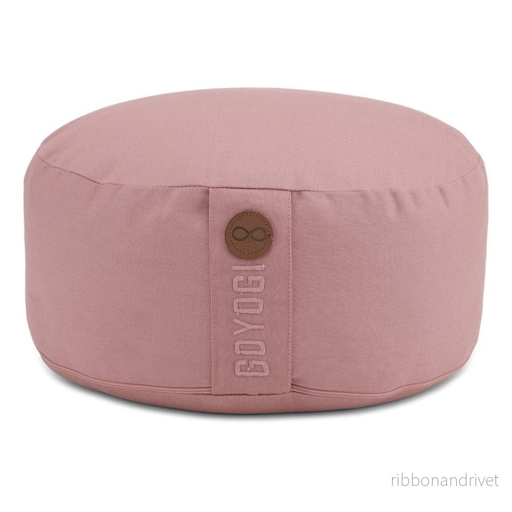 Calm Organic Cotton Round Meditation Cushion – Rose Calm Organic Cotton Round Meditation Cushion – Rose