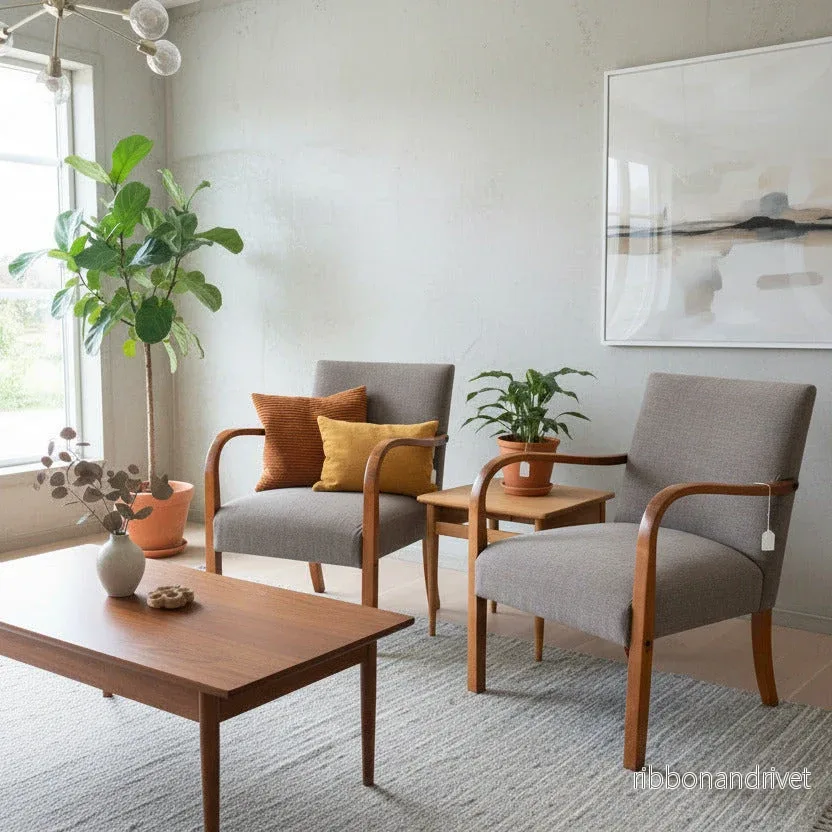 Fåtöljer i funkis-/Swedish Modern Stil Fåtöljer i funkis-/Swedish Modern Stil