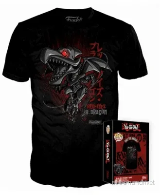 Funko POP Boxed Tee: Yu-Gi-Oh – Red Eyes Black Dragon Funko POP Boxed Tee: Yu-Gi-Oh – Red Eyes Black Dragon